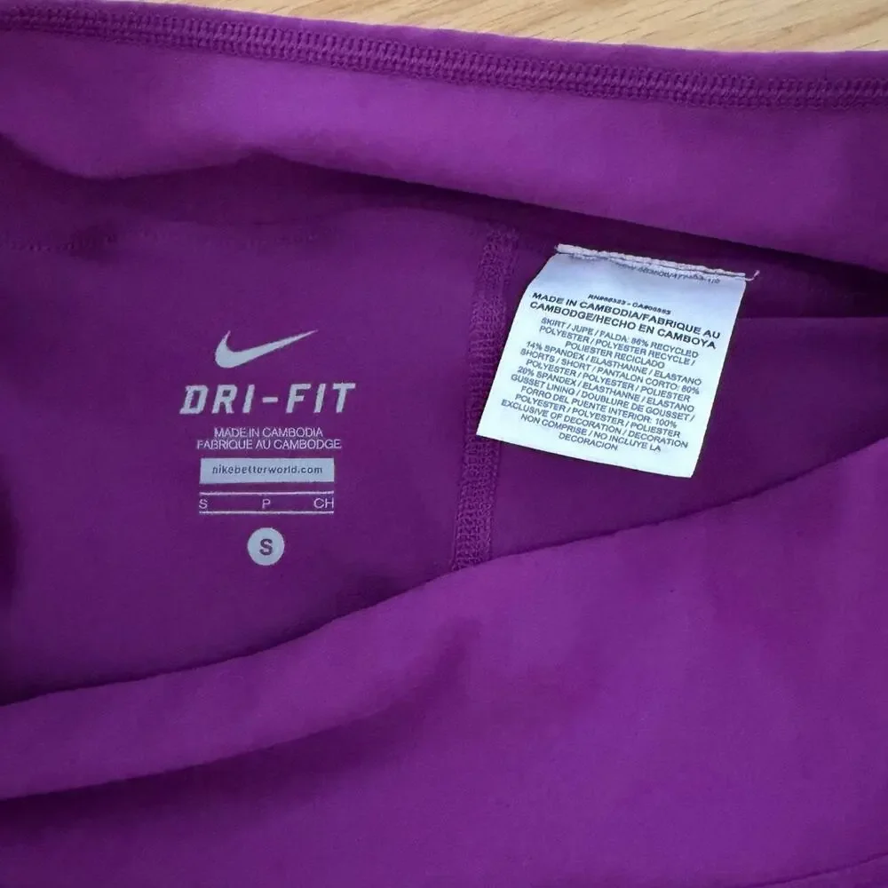 Nike purple tennis outfit purple singlet tank matching skirt skort cute sz S
